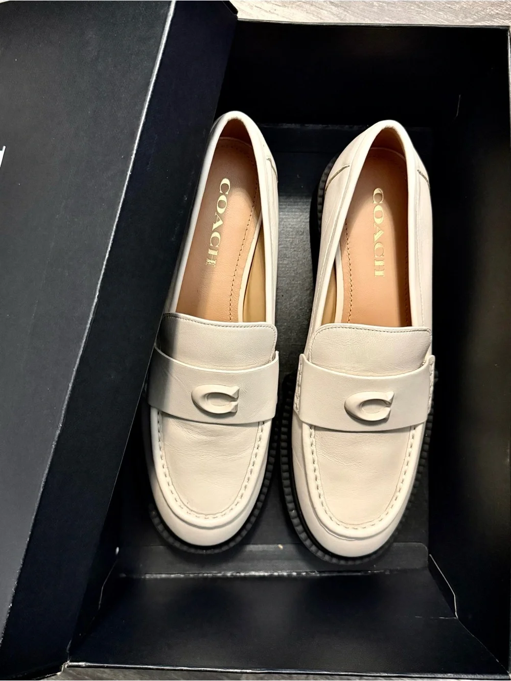 Coach cream leather